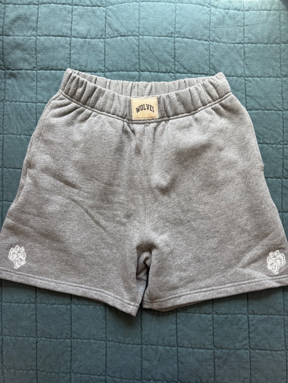 DarcSport Like New Dual Patch Lounge Sweat Shorts in Grey Medium 371/1000